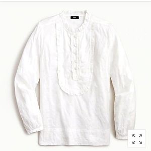 J Crew Long-Sleeve Ruffle shirt